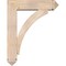 Ekena Millwork Thorton Arts and Crafts Smooth Bracket w/ Offset Brace, Douglas Fir, 7 1/2"W x 30"D x 38"H BKT0806X30X38THR03SDF - alternate 2